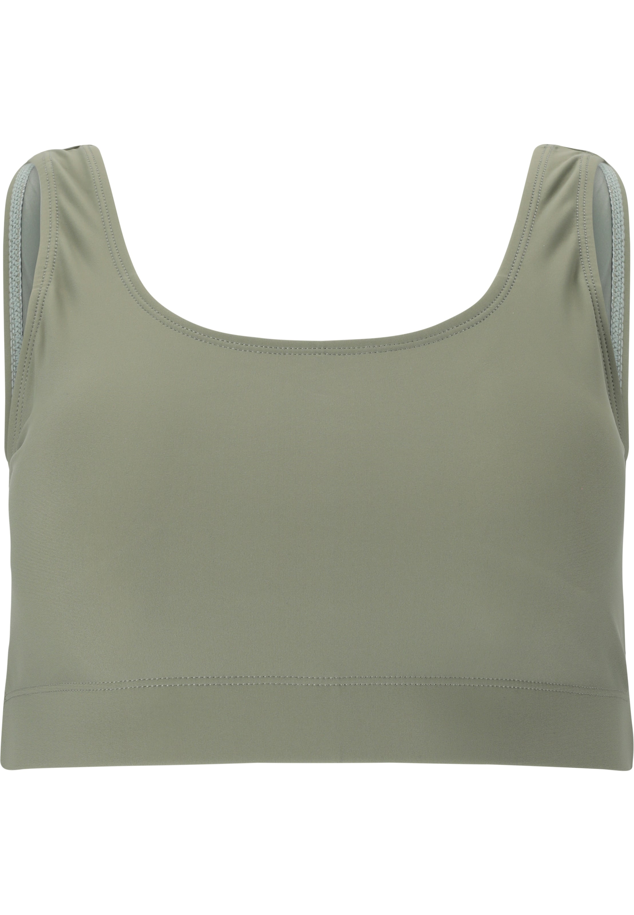 Athlecia Bandeau Athletic Bikini Top 'Aqumiee' in Green: front