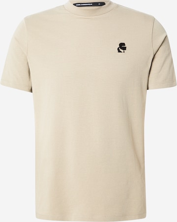 Karl Lagerfeld Koszulka w kolorze beżowy: przód