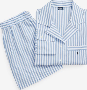 Polo Ralph Lauren Pyjama ' Crop & Boxer Set ' in Blauw: voorkant