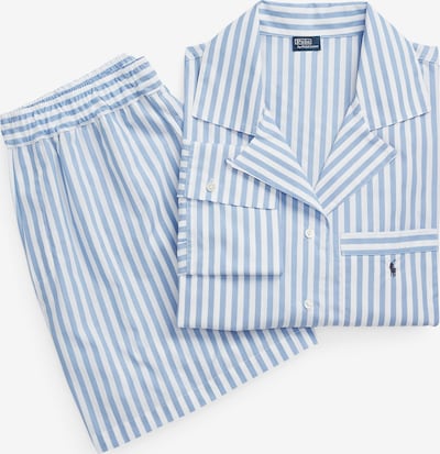 Polo Ralph Lauren Pajama ' Crop & Boxer Set ' in Blue / White, Item view