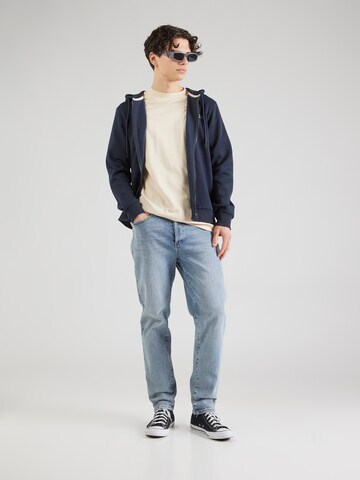 JJ Rebel - Sudadera con cremallera 'JREBANDREW' en azul