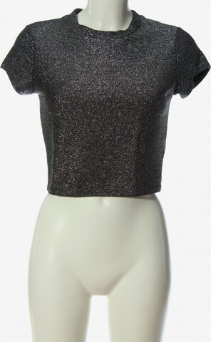 Sparkle & Fade Cropped Shirt S in Silber: predná strana