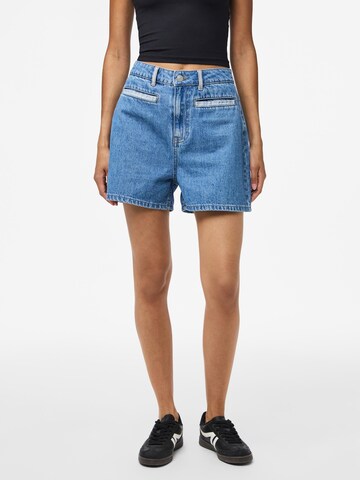 PIECES Regular Jeans 'PCFie' in Blauw: voorkant