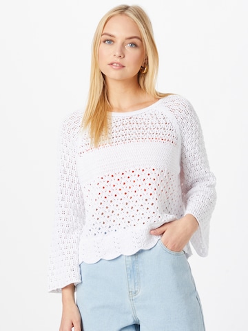 ONLY - Pullover 'Kia' em branco: frente