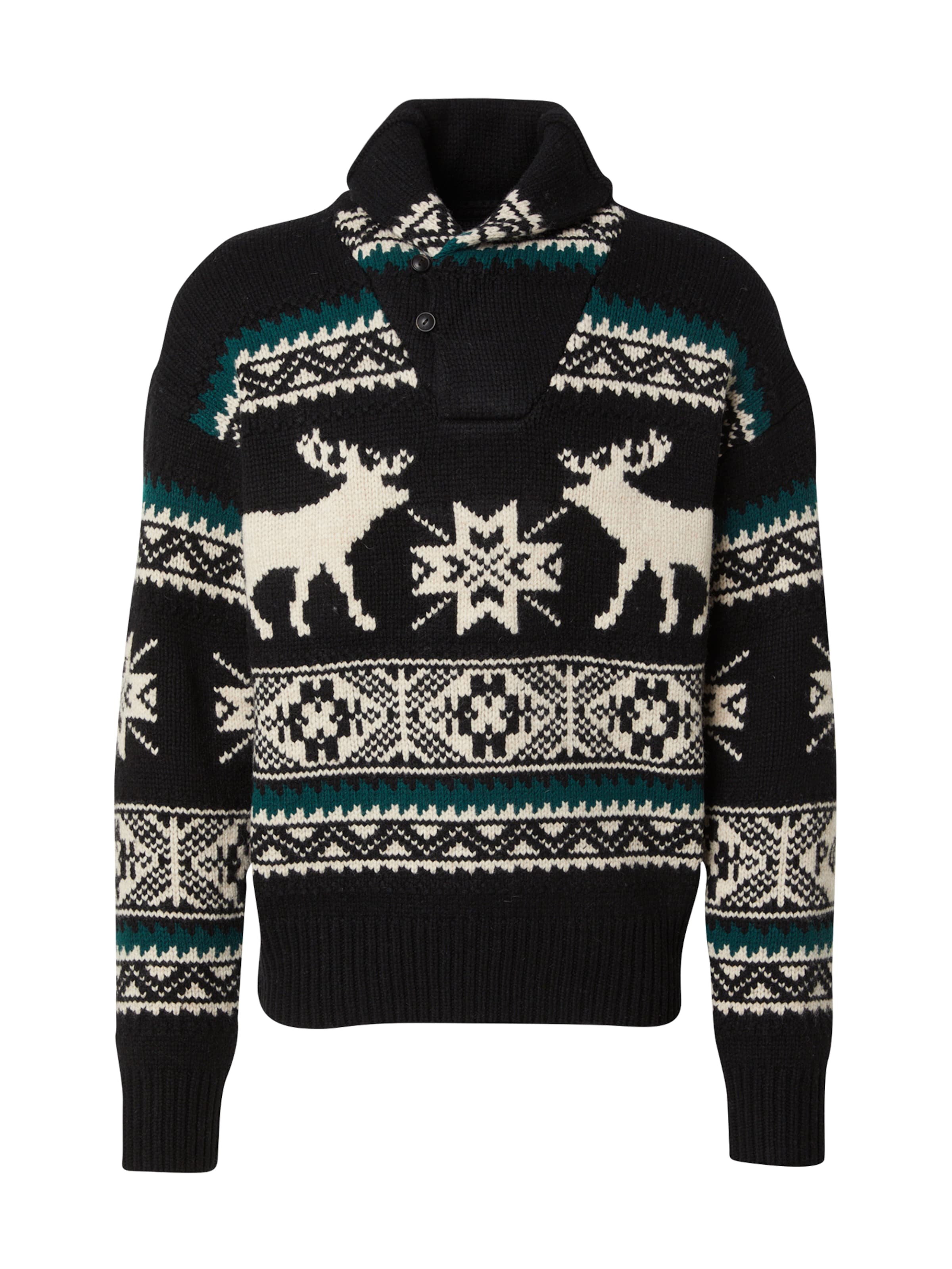 Pull-over Polo Ralph Lauren en noir : devant