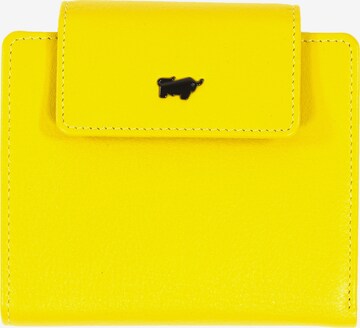 Portamonete 'Capri S' di Braun Büffel in giallo: frontale