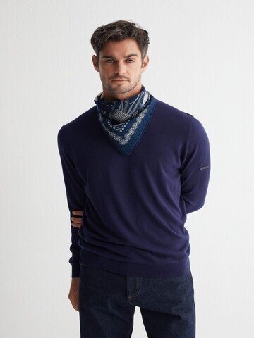 SILK & CASHMERE Knit cardigan in Blue