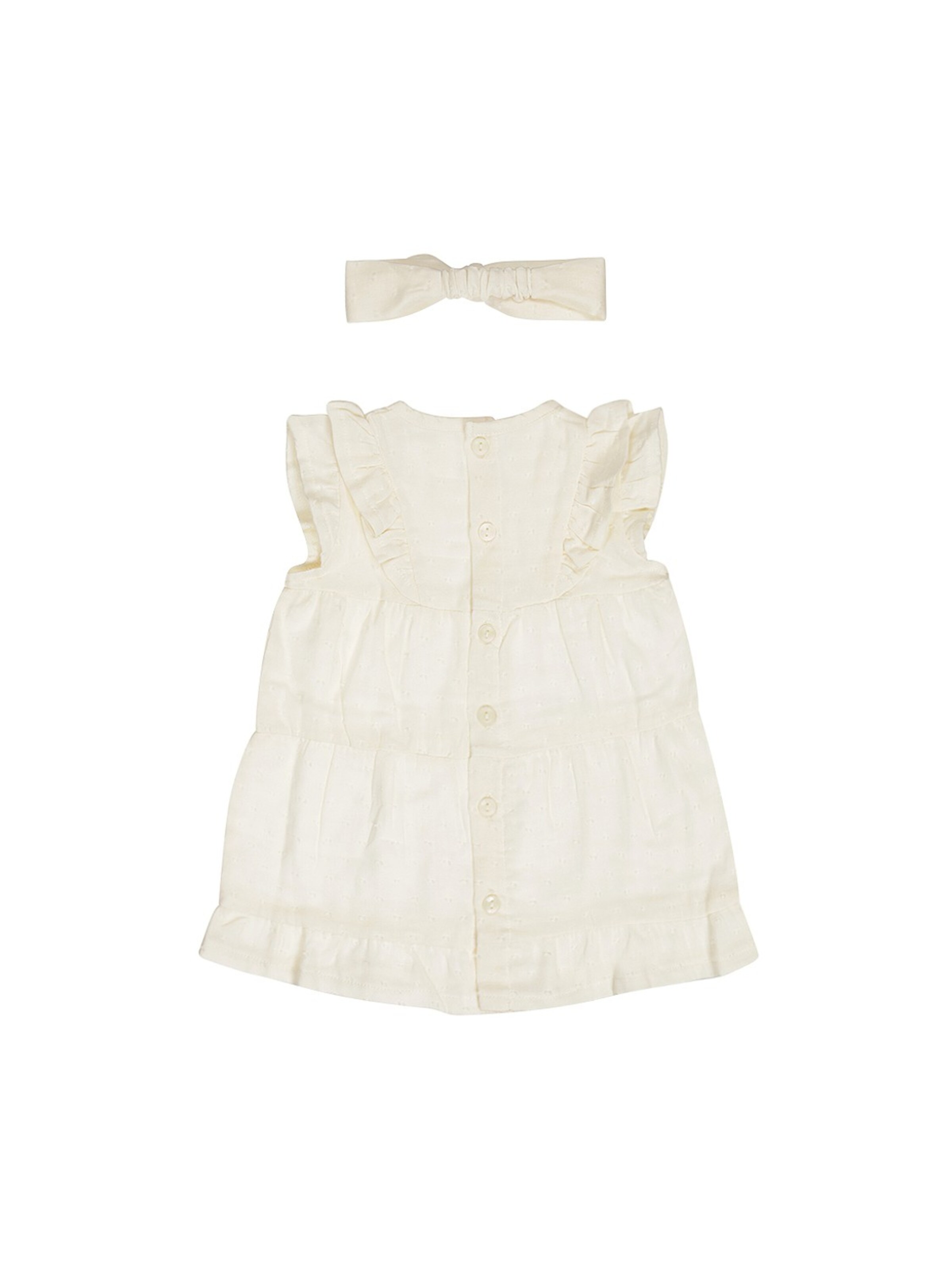 Robe 'Dress ss, Headband' Dirkje en blanc