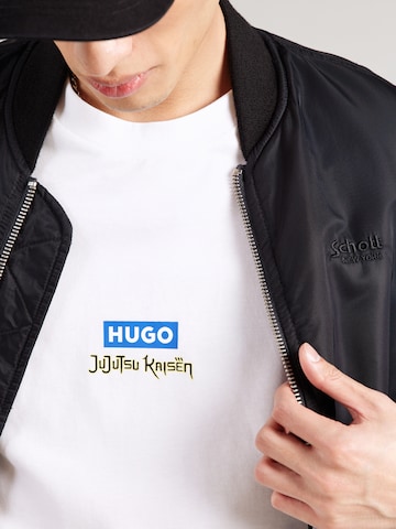 Tricou 'Nichaboso' de la HUGO pe alb