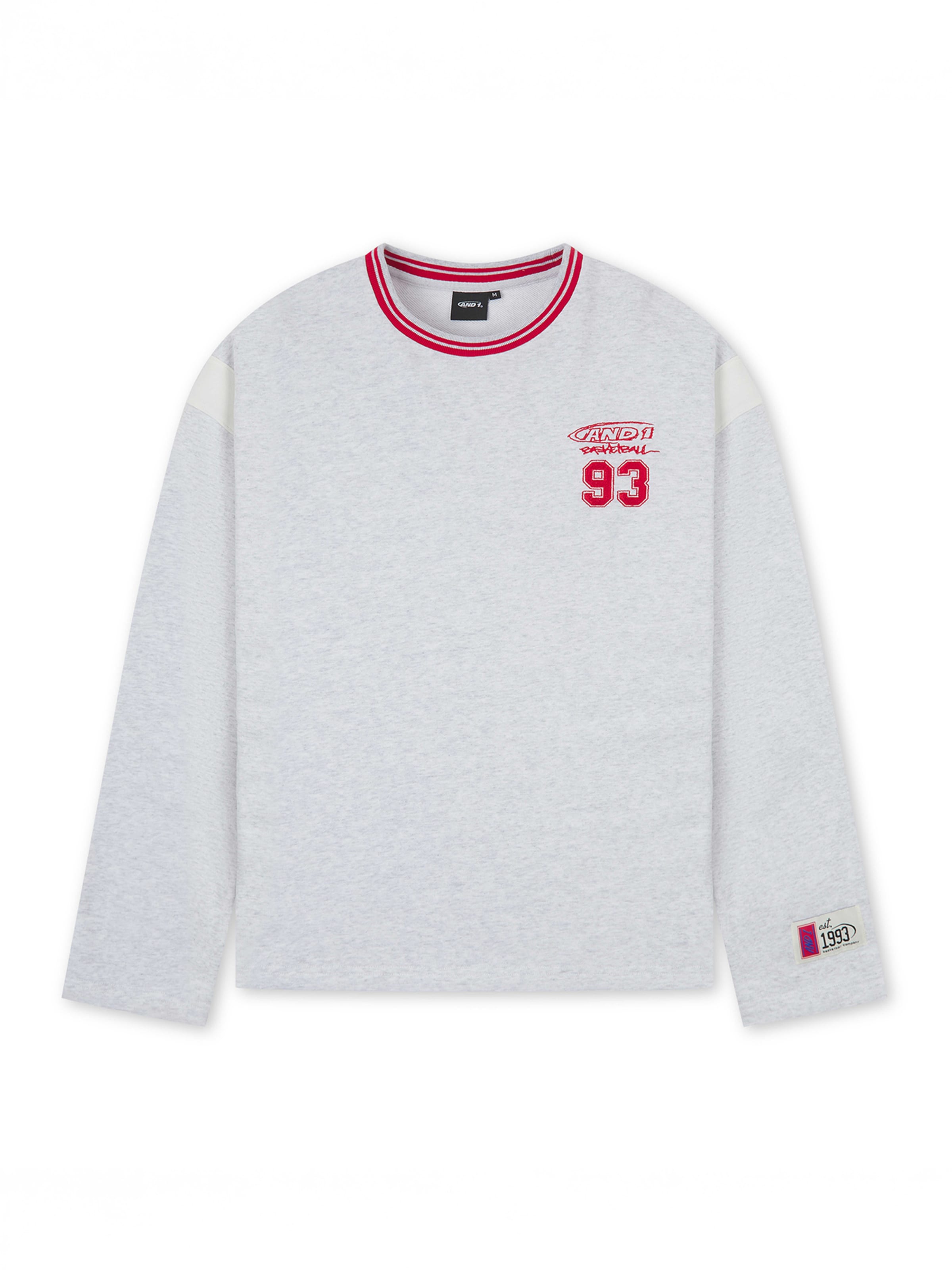 AND1 Sweatshirt 'Core 93' i grå: forside