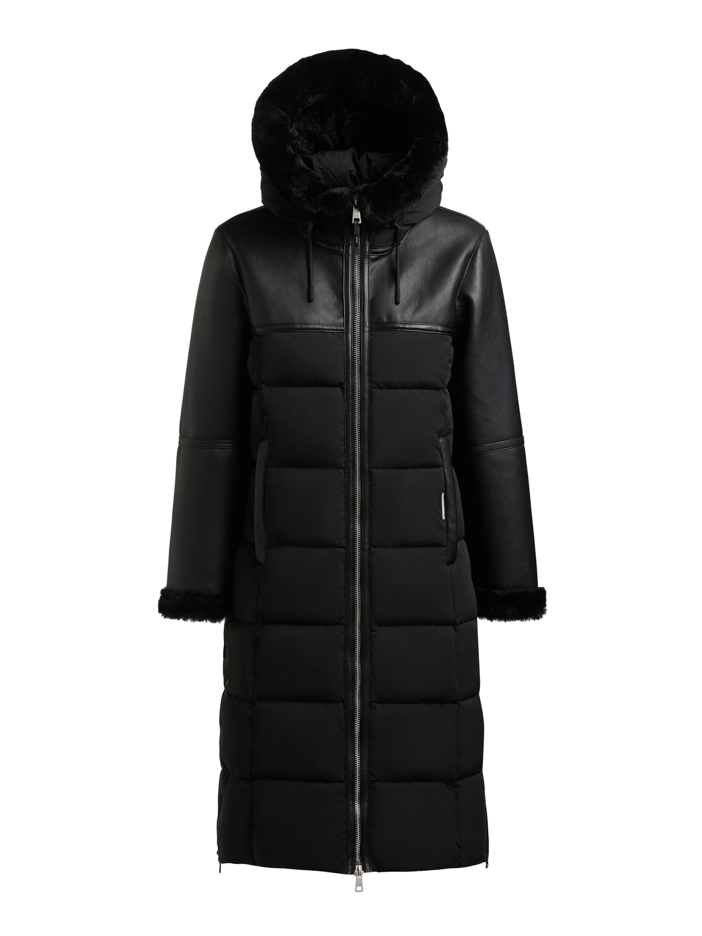 khujo Wintermantel 'MIRYAM' in Zwart: voorkant
