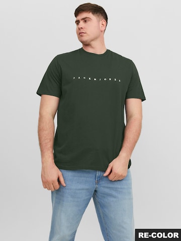 Jack & Jones Plus - Camiseta en verde: frente