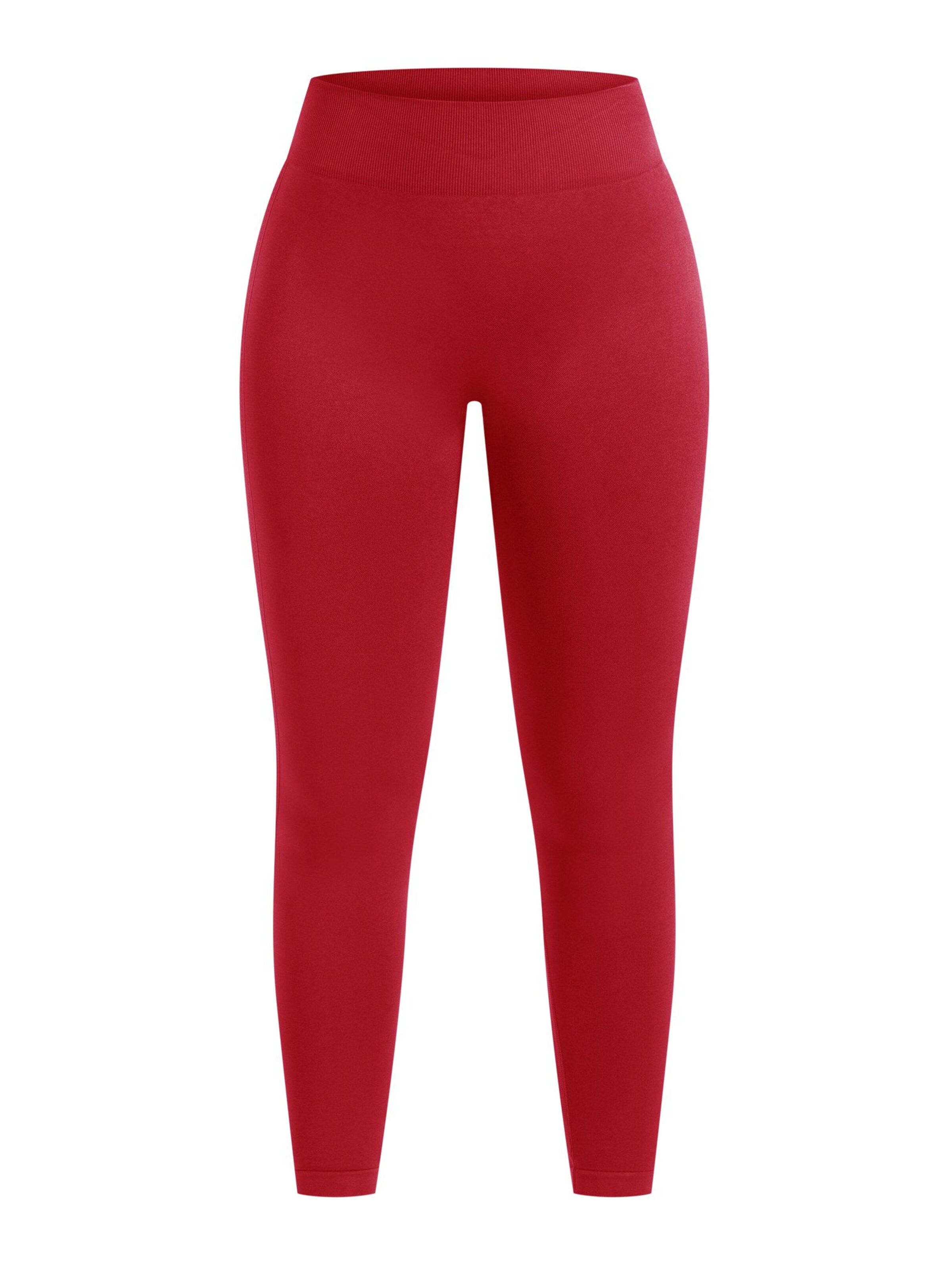 Smilodox Cetrina Seamless Scrunch Leggings in Rot: Vorderseite