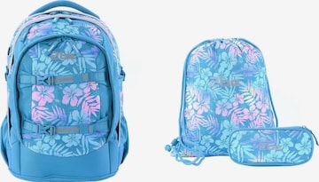 2be Schulrucksack-Set in Blau: predná strana