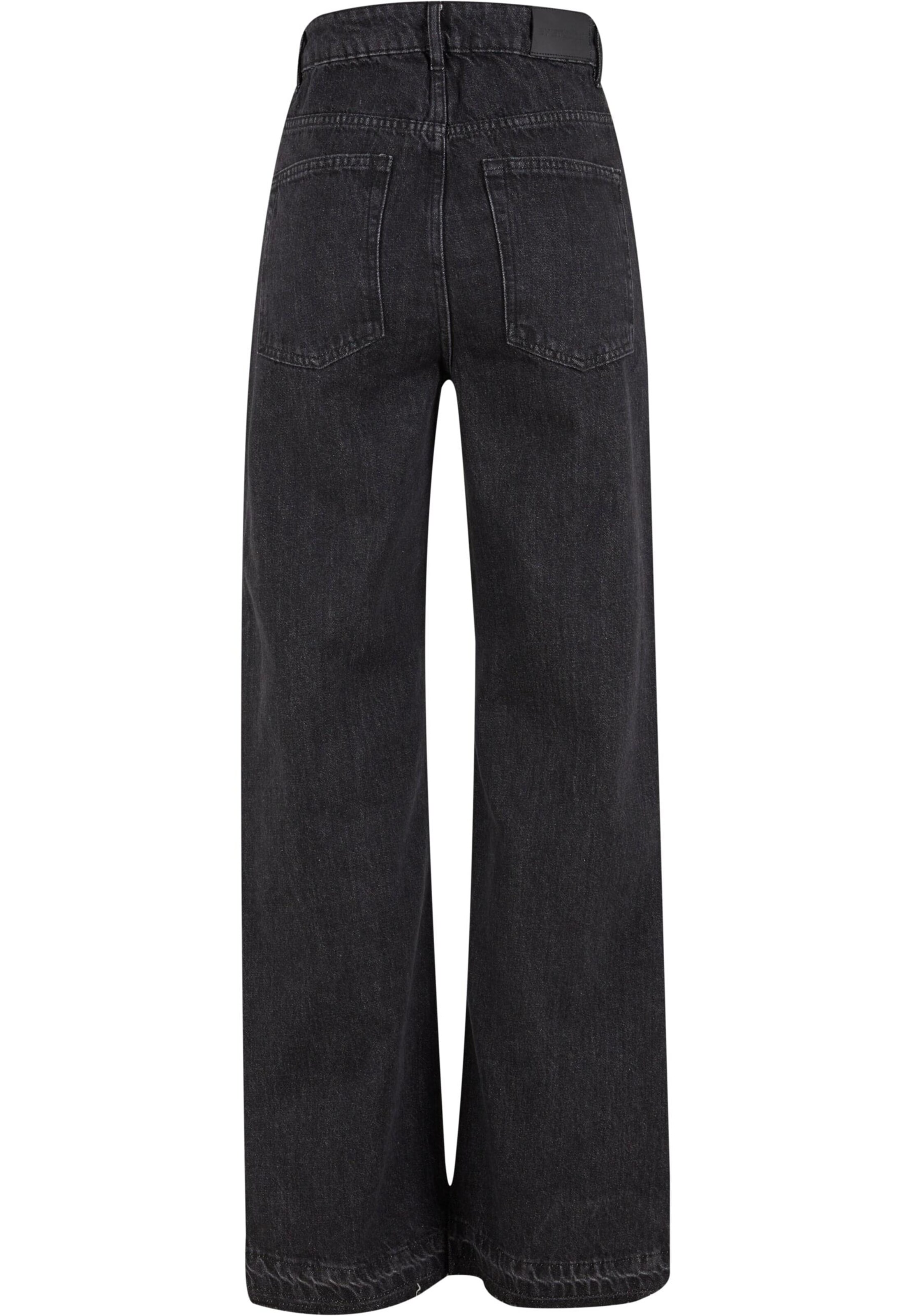 2Y Studios Regular Vulna Open Hem Jeans ' ' in Schwarz