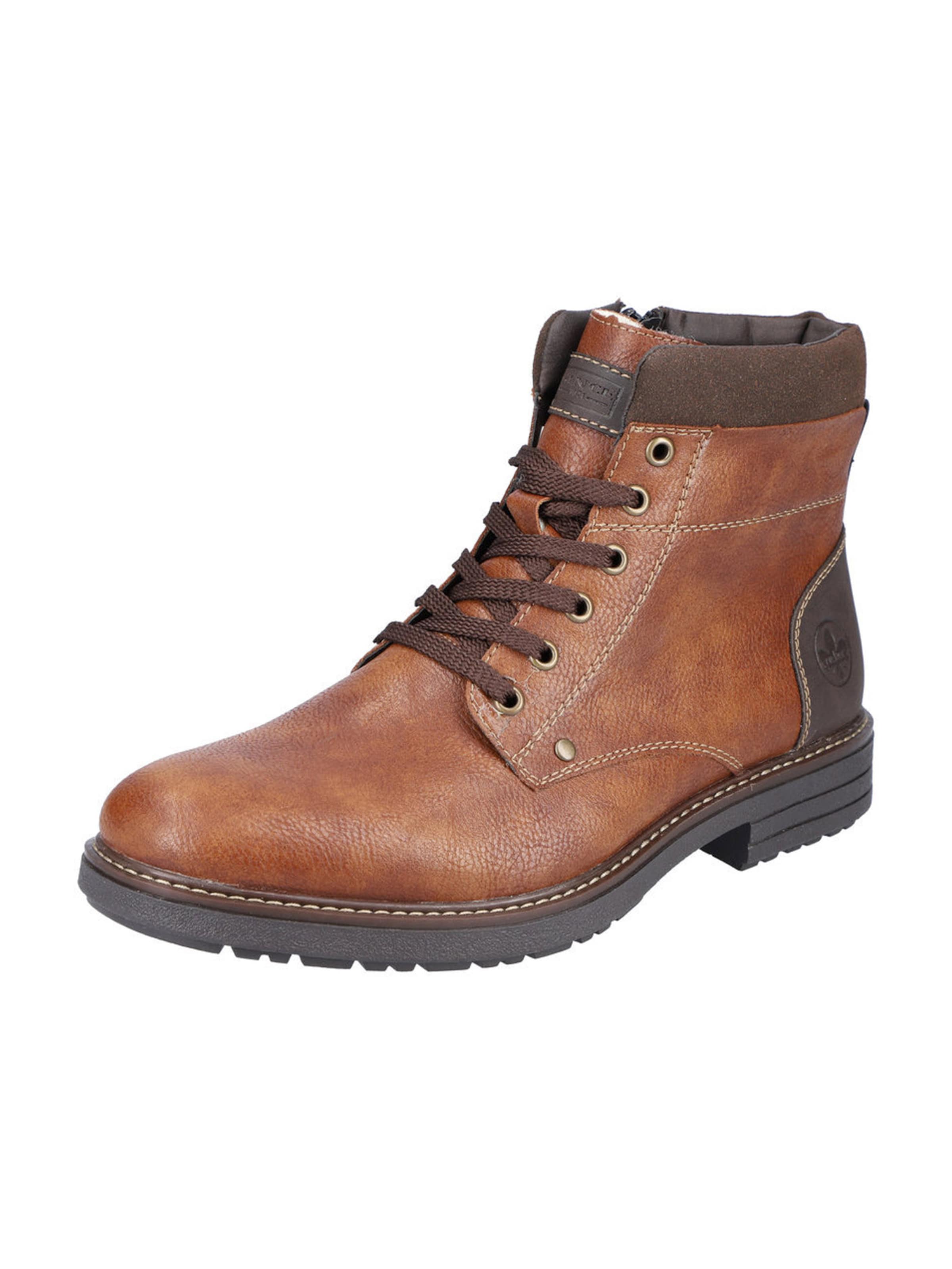 Rieker Veterboots in Bruin: voorkant