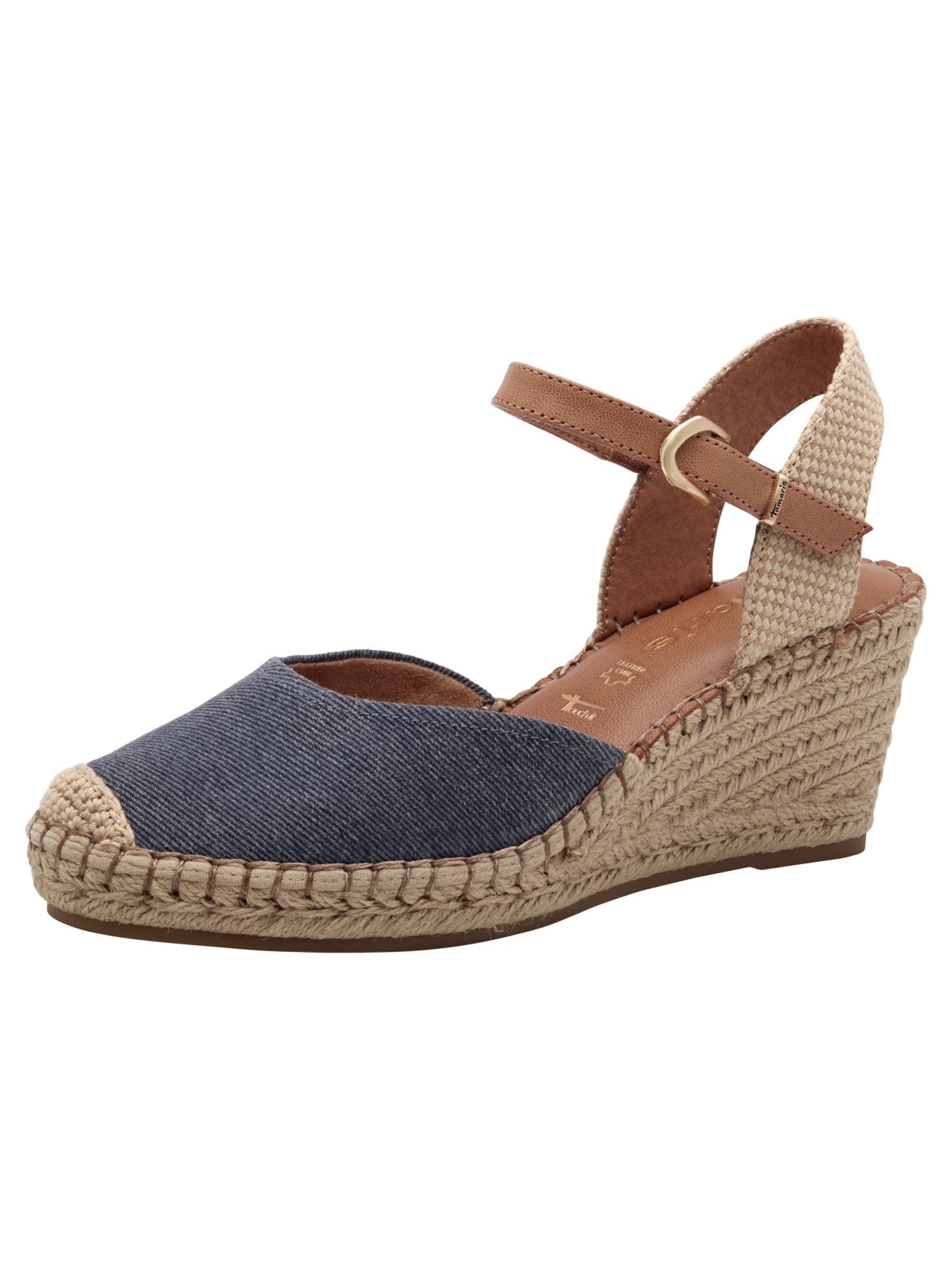 Tamaris Espadrilles in Blauw: voorkant