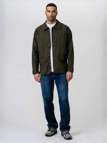 Veste mi-saison ' Twill Shirt ' TEESHOPPEN en vert