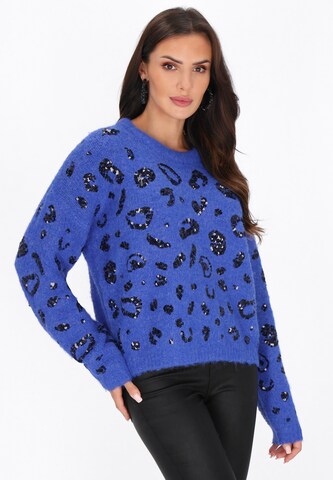 faina Trui 'Fashion Look' in Blauw: voorkant
