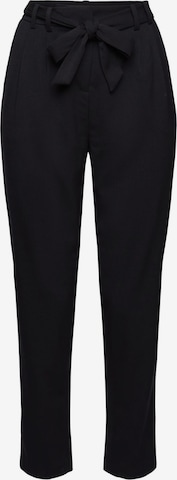 ESPRIT Tapered Pleat-Front Pants in Black: front
