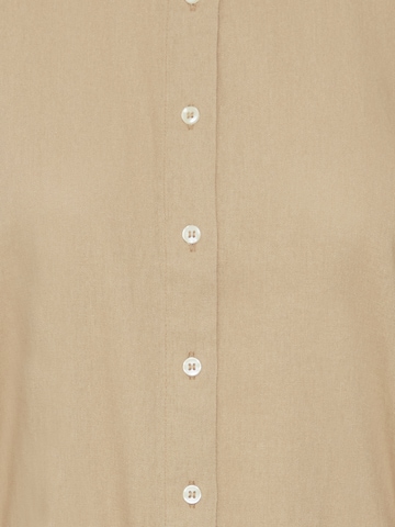 Robe-chemise ICHI en beige