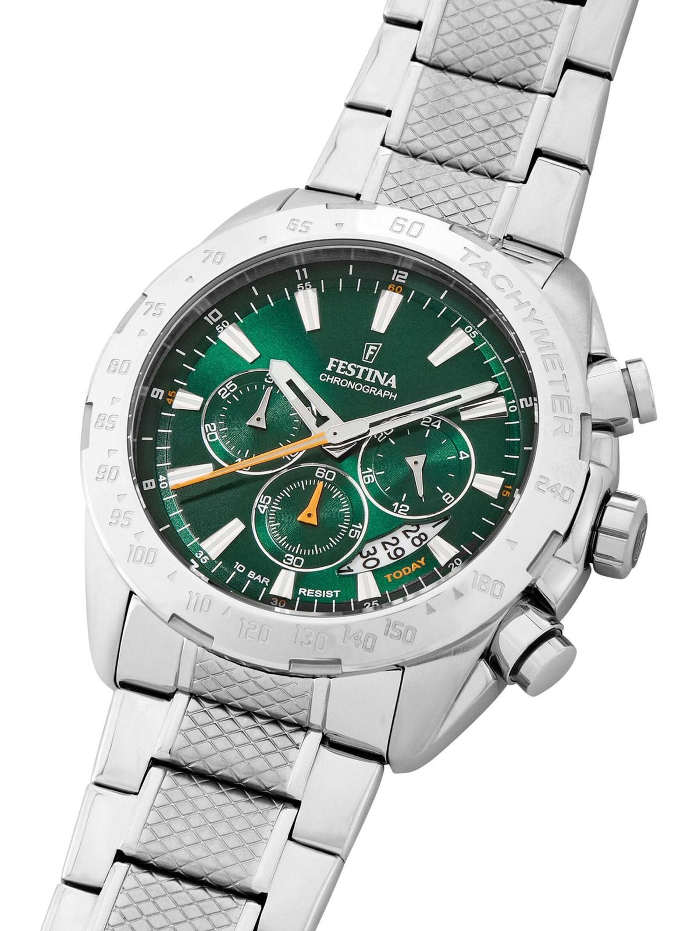 FESTINA Zegarek analogowy 'Chronograph Timeless Chronograph' w kolorze zielony