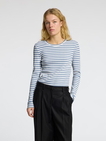 T-shirt 'Anna' SELECTED en bleu : devant