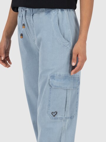 Alife and Kickin Tapered Cargo trousers 'Angelique' in Blue