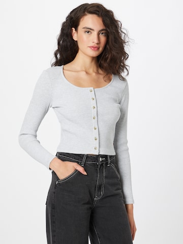 LEVI'S ® Knit Cardigan 'Long Sleeve Rach Top' in Grey: front