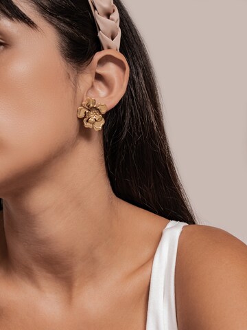 Hey Happiness Earrings 'Petal Blossom' in Gold