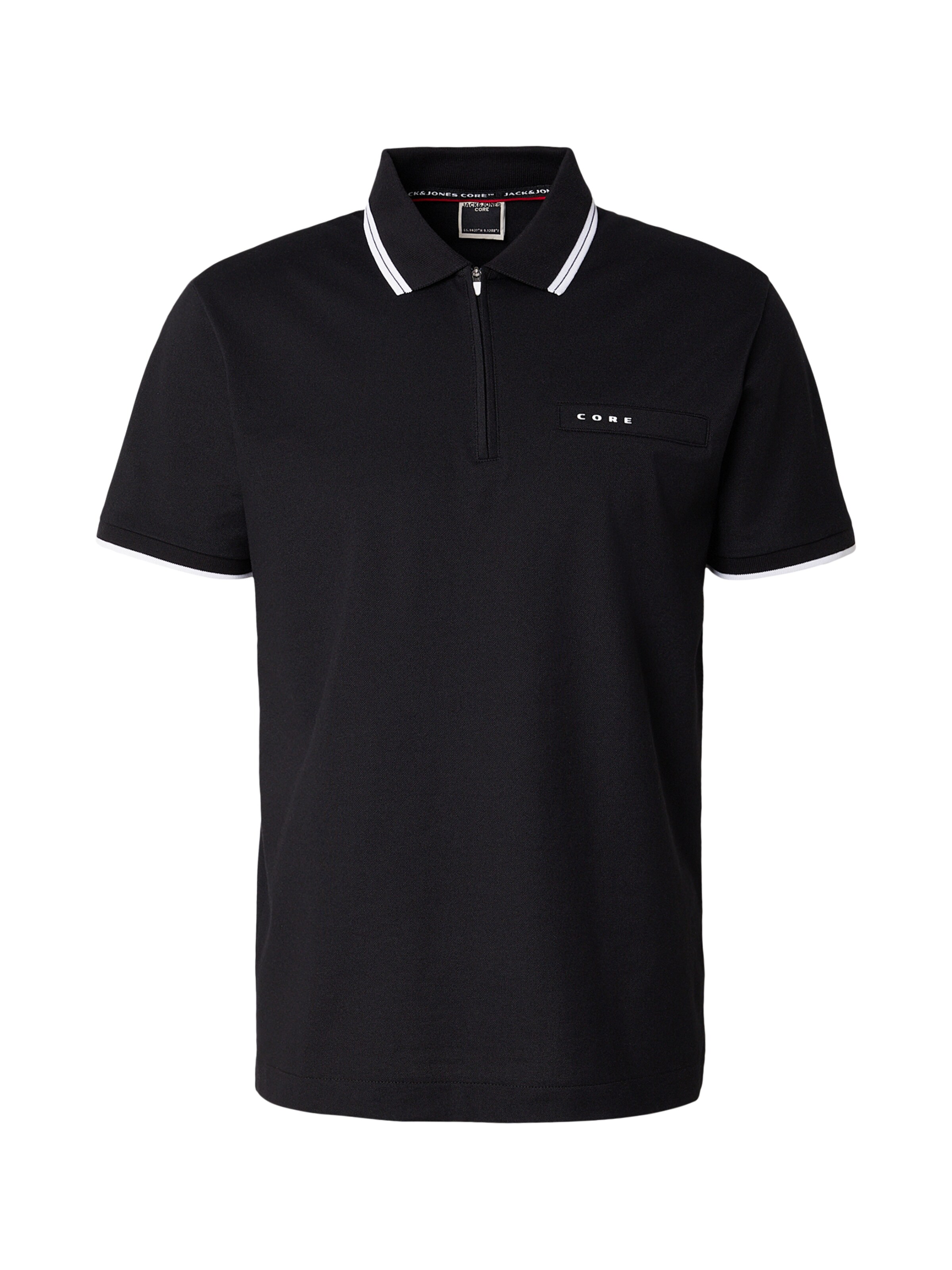 JACK & JONES Shirt 'JCOFUSION' in Black: front