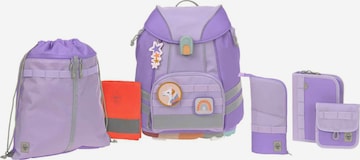 LÄSSIG Backpack 'Flexy Unique' in Purple: front