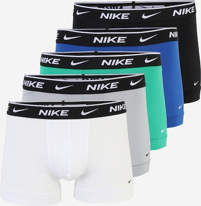 NIKE Underwear Bokserishortsit värissä sininen / vaaleanharmaa / ruohonvihreä / musta / valkoinen, Tuotenäkymä