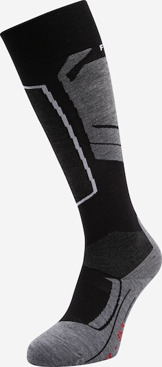 FALKE Athletic Socks in Light grey / Black / White, Item view