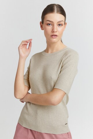 Oxmo Trui 'Riona' in Beige: voorkant