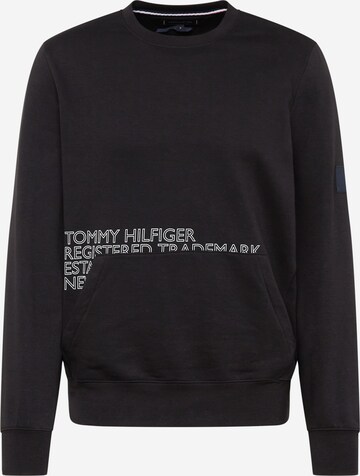 TOMMY HILFIGER - Sudadera en negro: frente