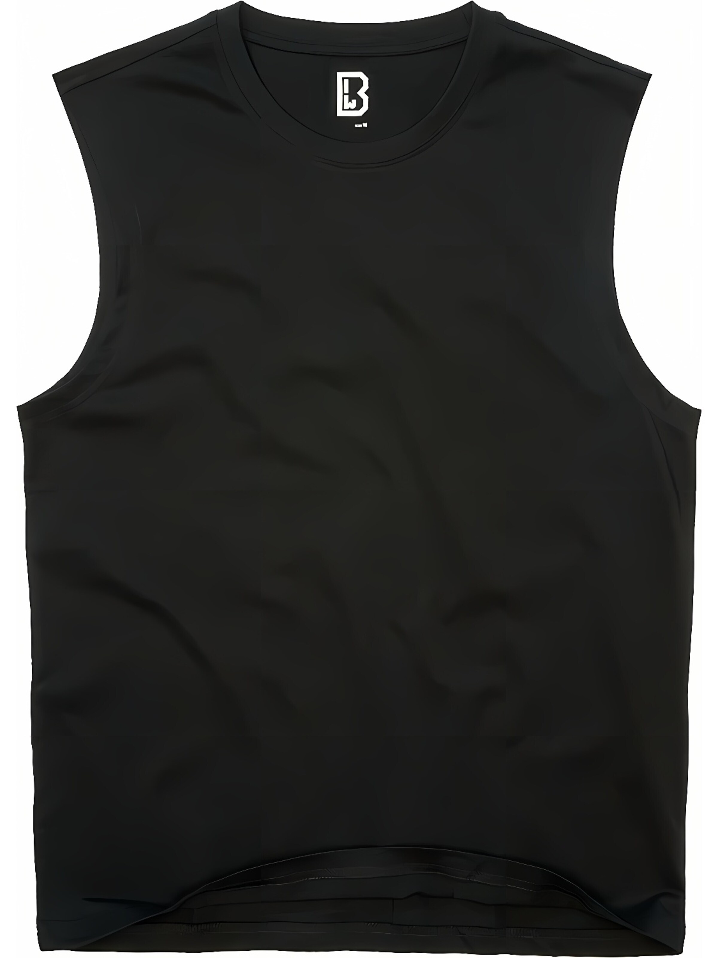 Brandit Shirt 'T-Shirt sleeveless' in Black: front