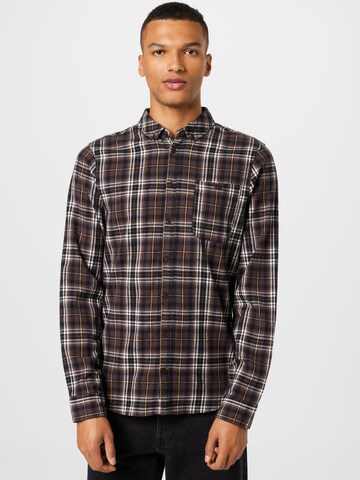 BLEND Regular fit Button Up Shirt in Brown: front