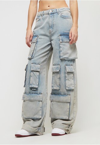 Pegador Baggy Cargojeans 'Celina' in Blau: Vorderseite