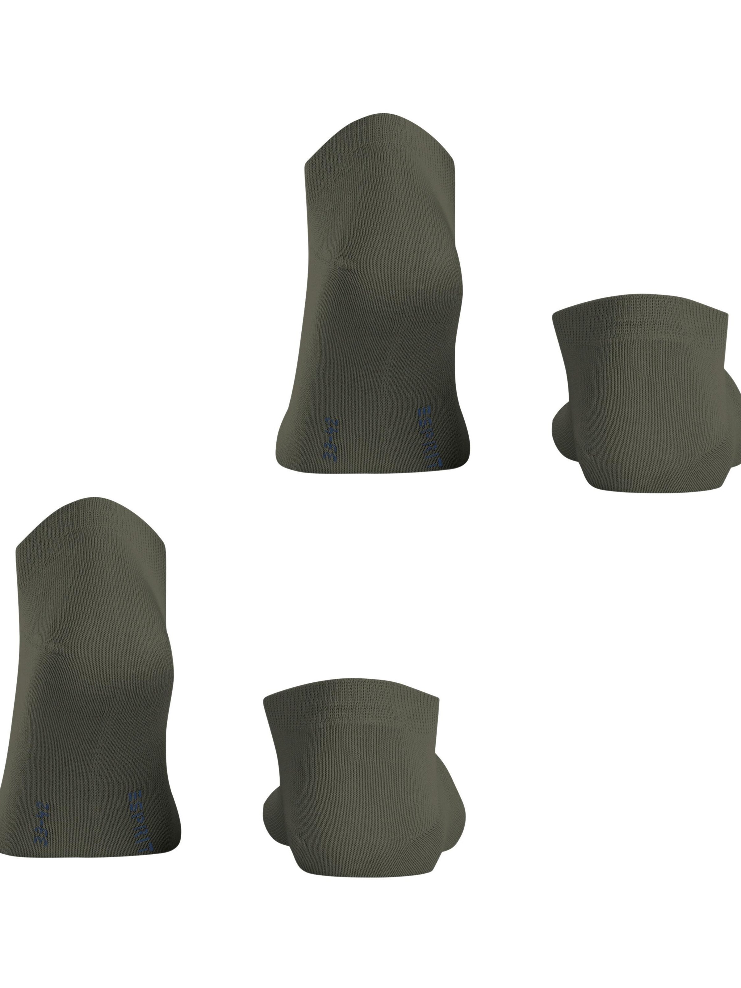 ESPRIT Füßlinge 'Basic Uni 2-Pack'‌‌‌ in Grün