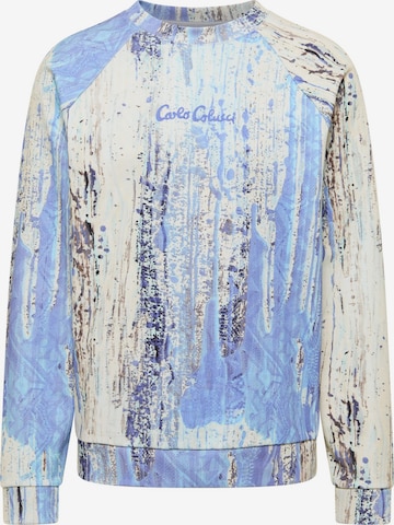 Carlo Colucci Sweatshirt 'Fauster' in Blau: Vorderseite