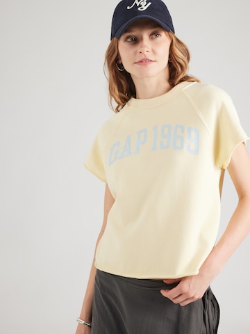 GAP Sweatshirt in Geel: voorkant