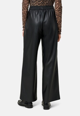 zero Skinny Hose in Lederoptik weites Bein 30 Inch in Schwarz