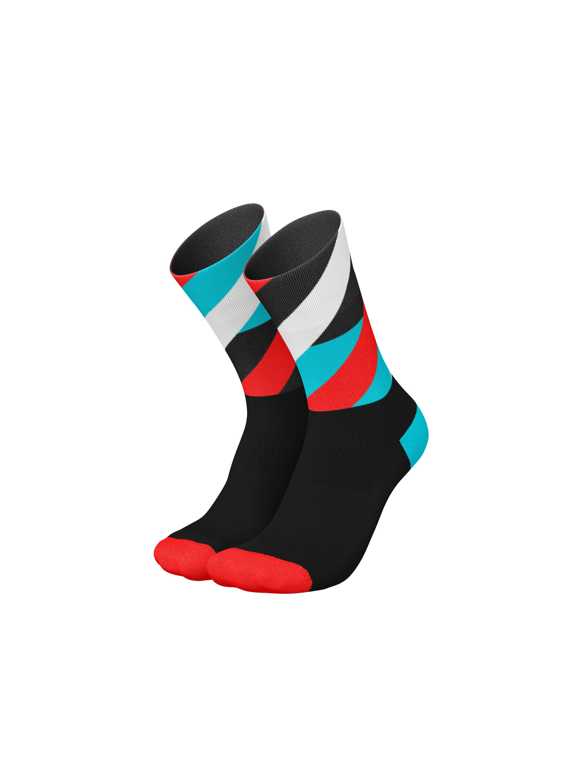 INCYLENCE Athletic Socks 'LOOPS' in Black: front