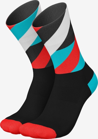 INCYLENCE Athletic Socks 'LOOPS' in Black: front