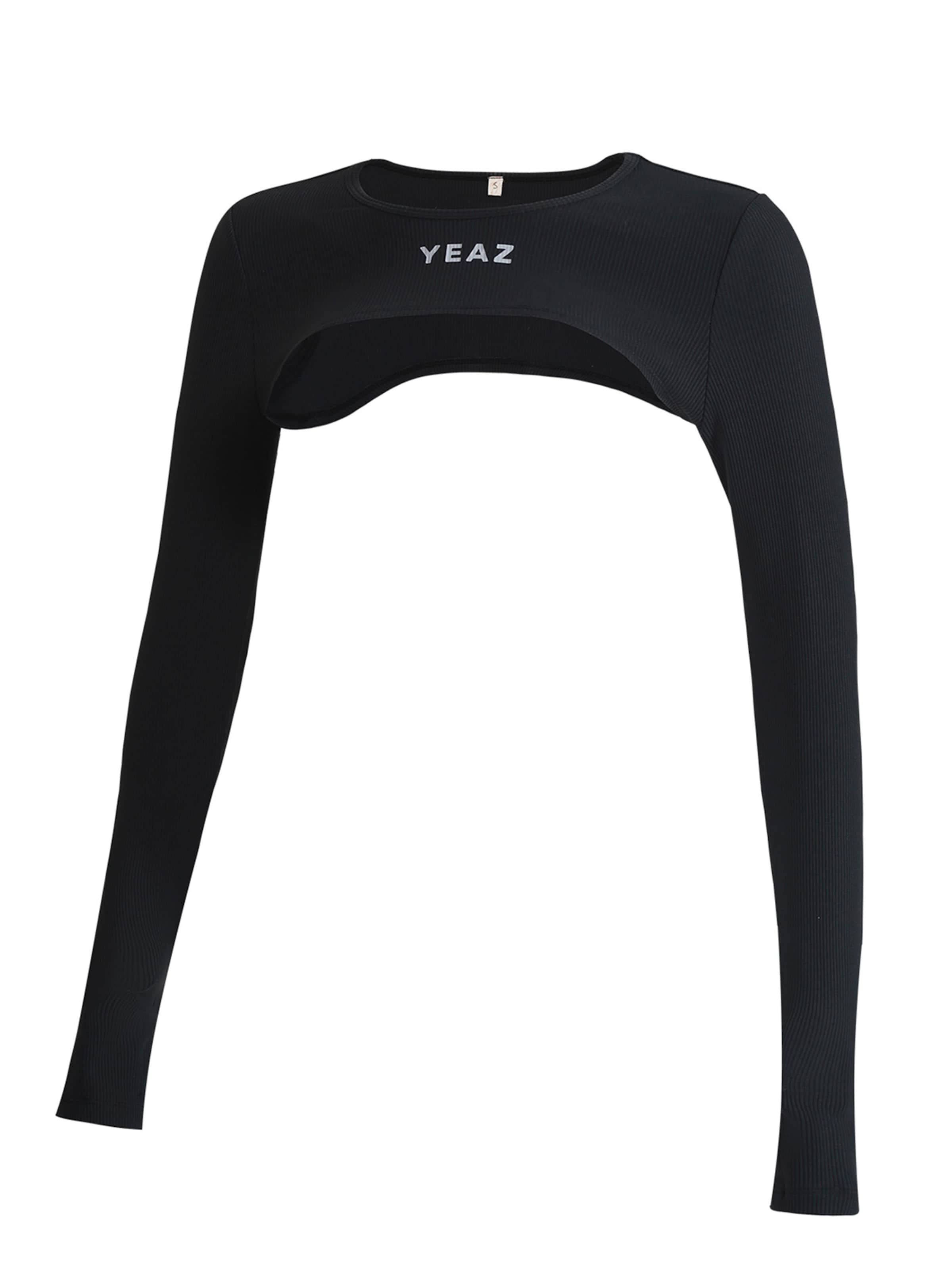 YEAZ - Top desportivo 'Truth' em preto: frente