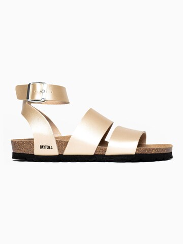 Bayton Sandalen met riem 'Soria' in Goud