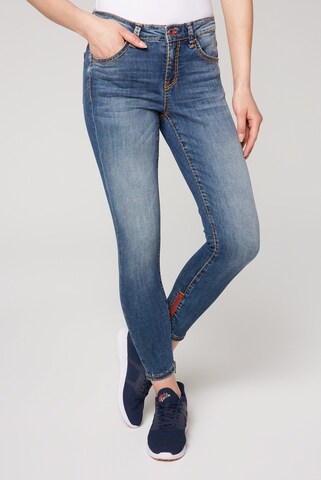 Slimfit Jeans 'MI:RA' de la Soccx pe albastru