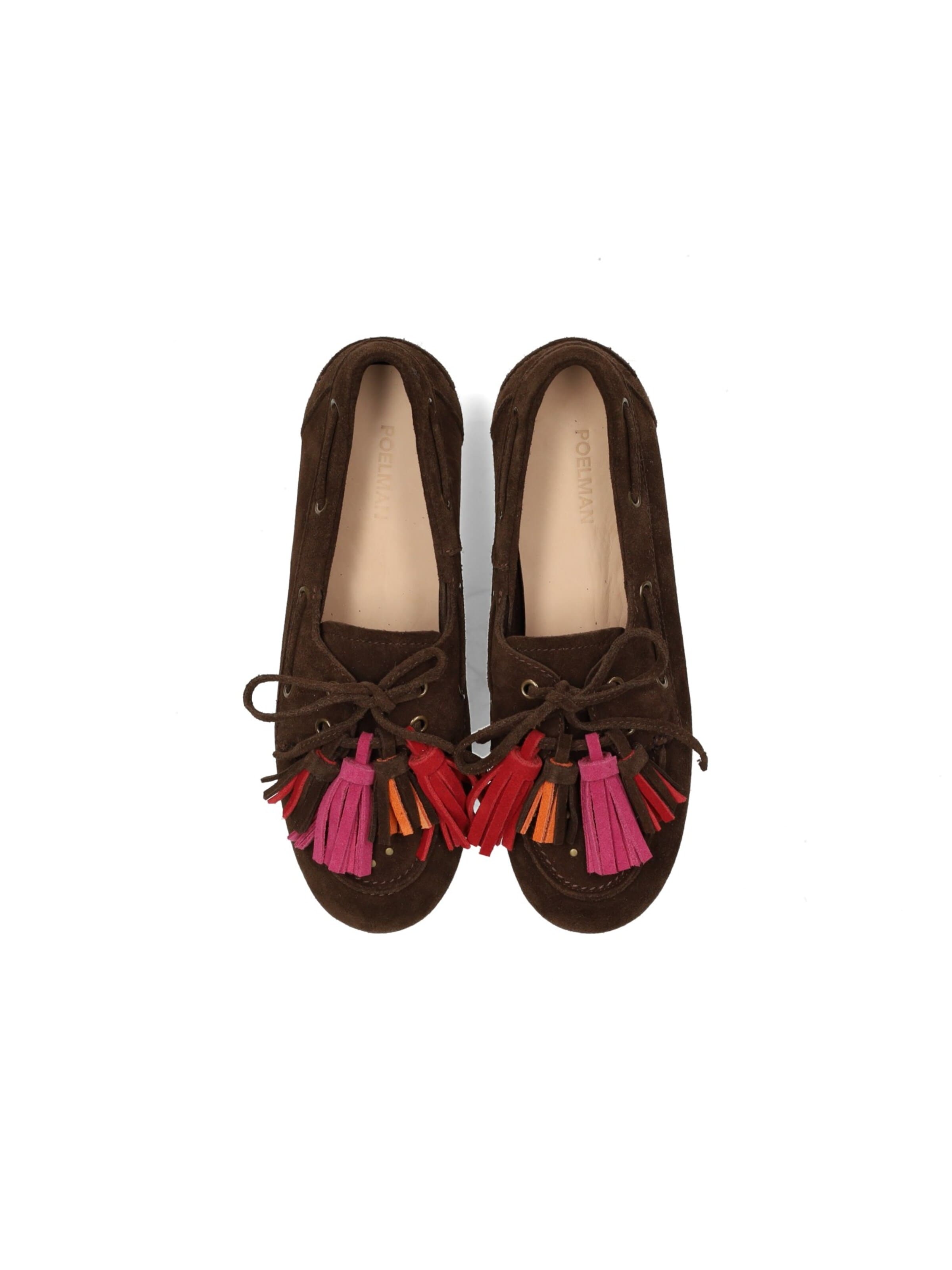 Poelman Instappers 'Poelman ANNE Damen Loafer' in Bruin
