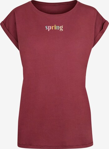 T-shirt 'Spring - Spring' Merchcode en rouge : devant